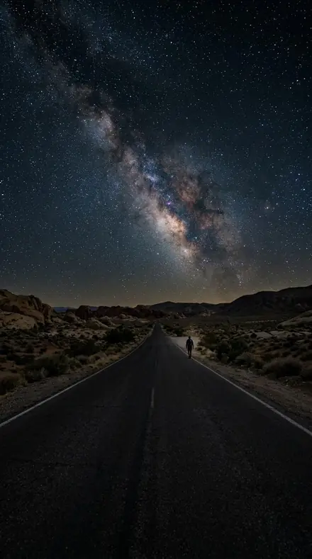 Before: Milky way road