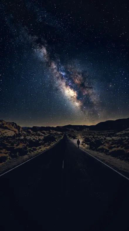 Sky Half applied to Milky way road