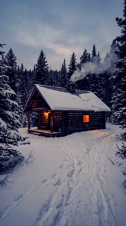 Amber Ceiling applied to Cabin blue hour