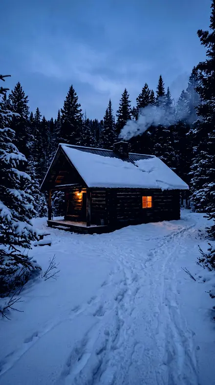 Cloud Spine applied to Cabin blue hour