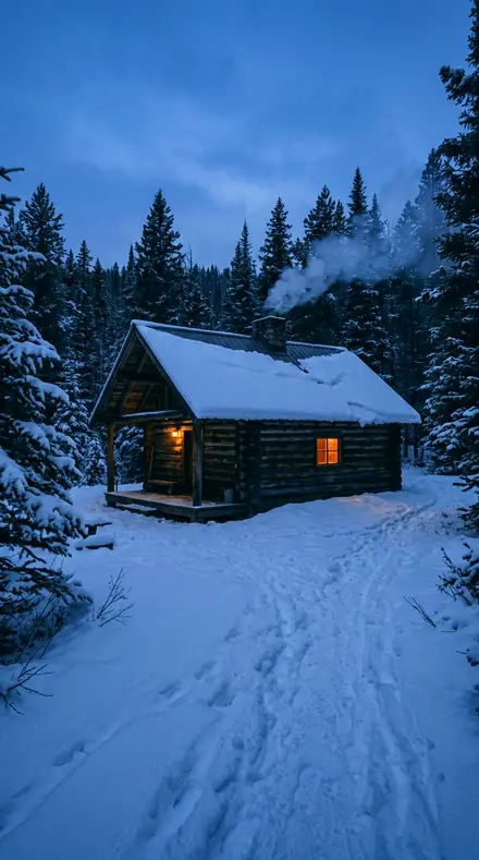 Tealstream applied to Cabin blue hour