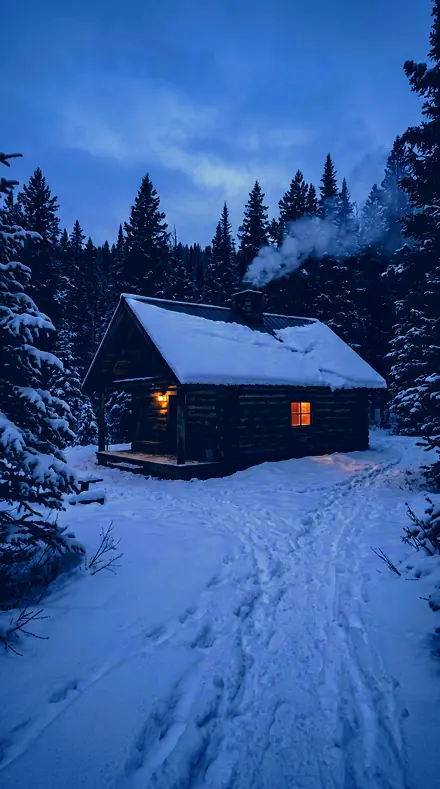 Divided Tone applied to Cabin blue hour
