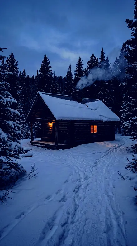 Divided Scale applied to Cabin blue hour