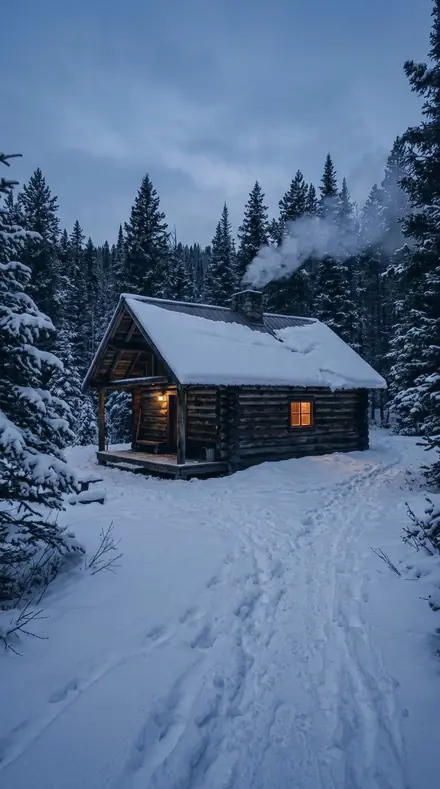 Alder Stand applied to Cabin blue hour
