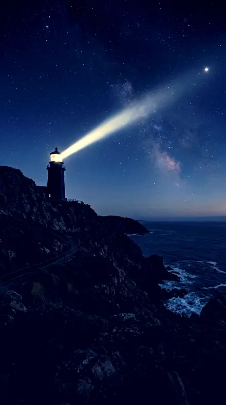 Divided Scale applied to Night 010 lighthou blue