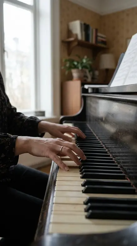 Before: Hands piano
