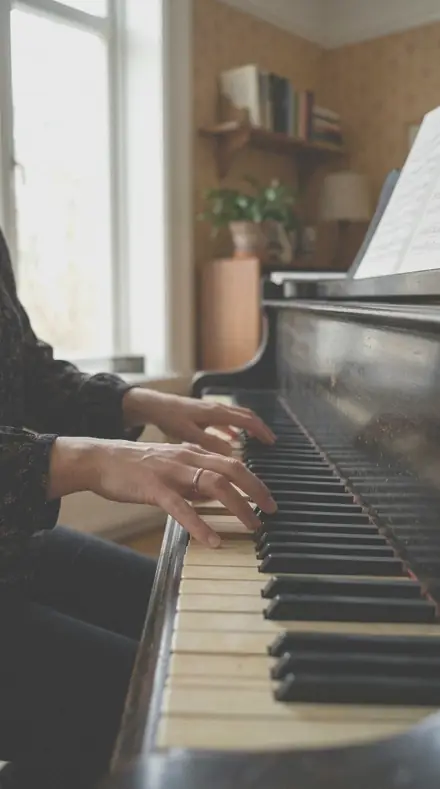 Deckle Rag applied to Hands piano