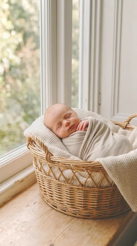 Route Tape applied to Newborn basket