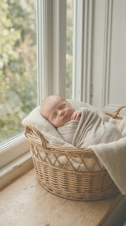 Deckle Rag applied to Newborn basket