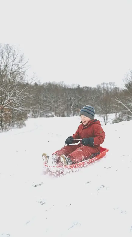 Soft Static applied to Child sledding