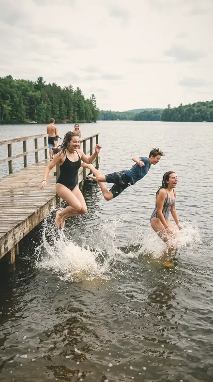 Portrait Veil applied to Pier jump