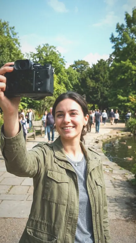 Corner Fold applied to Selfie park