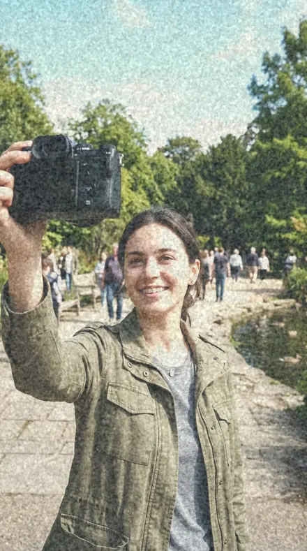 CS-13 Grain Embrace applied to Selfie park