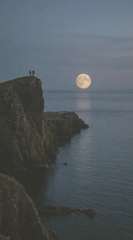 Paper Fade applied to Moonrise cliffs