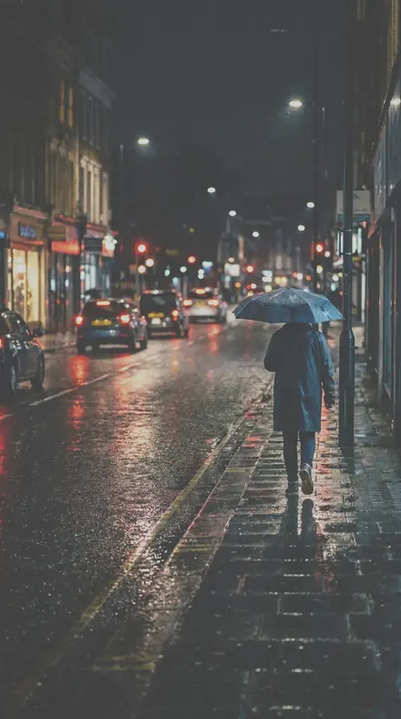 Card Stock applied to Rain street reflections