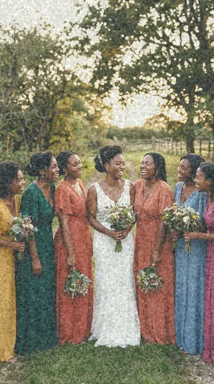 CS-13 Grain Embrace applied to Bride laughing