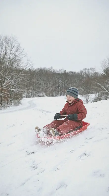 Chain Fence applied to Child sledding