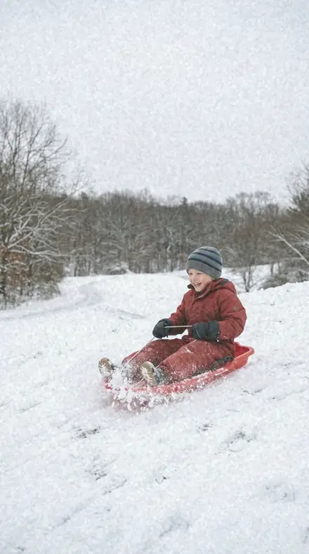Weed Crack applied to Child sledding