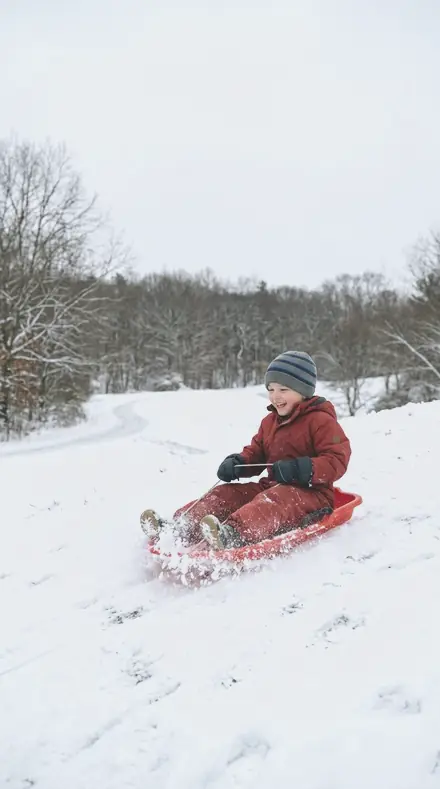 Ash Fence applied to Child sledding