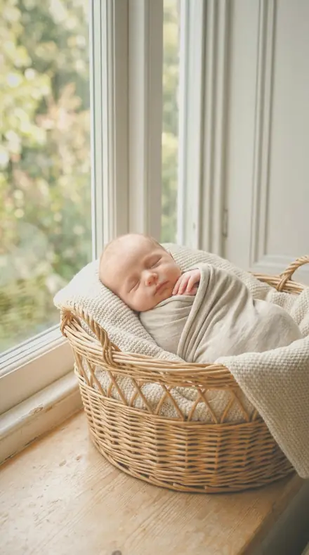 Tassel Turn applied to Newborn basket