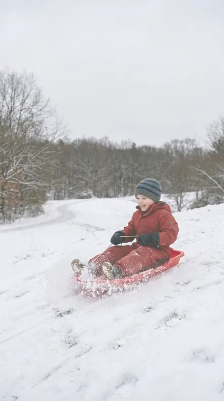 Foam Core applied to Child sledding