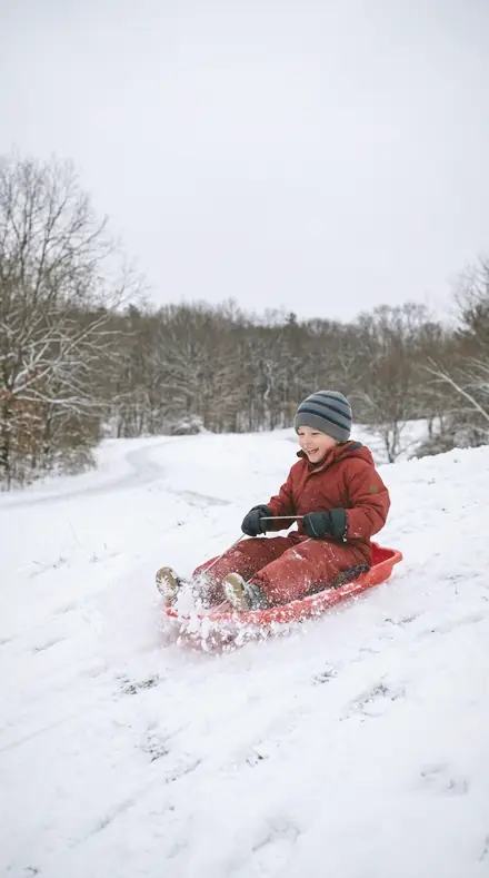 Source Split applied to Child sledding
