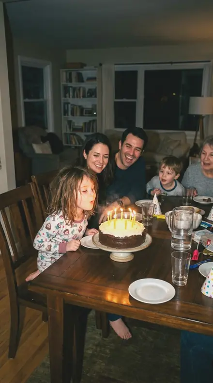 Ivory Hour applied to Flash birthday cake