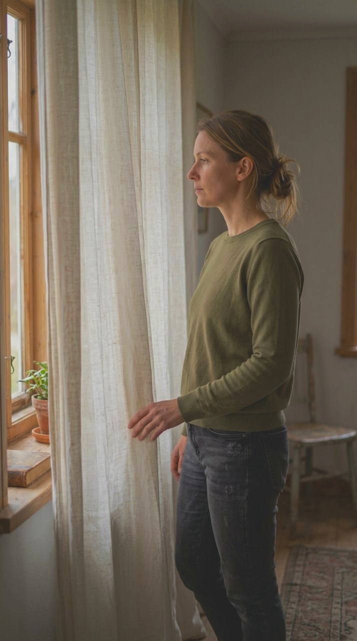 True Skin: Morning light through the curtain, kept soft