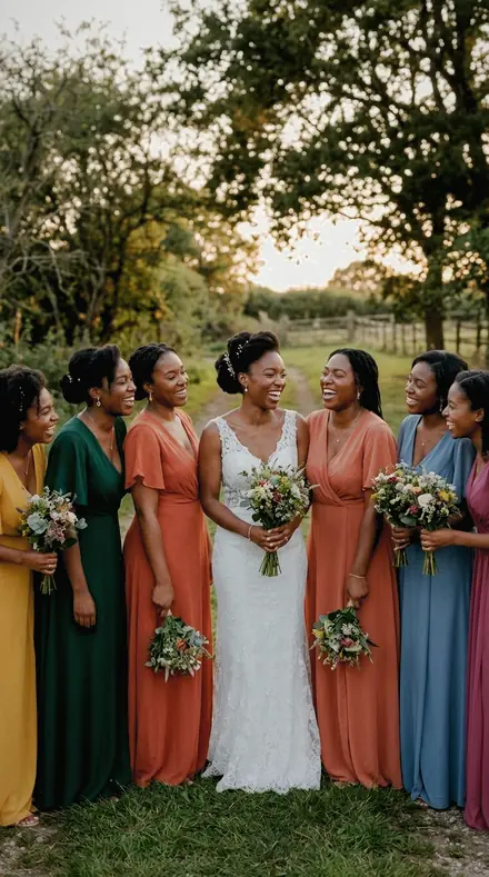 Broad Side applied to Bride laughing