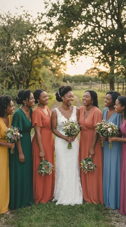 Portrait Veil applied to Bride laughing