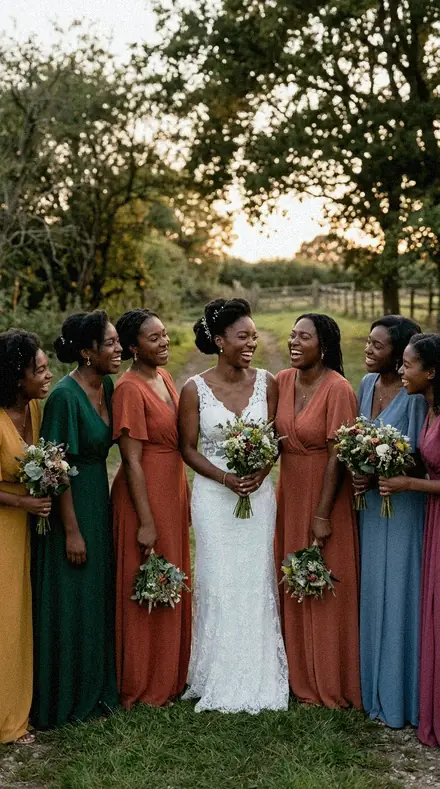 Market Face applied to Bride laughing