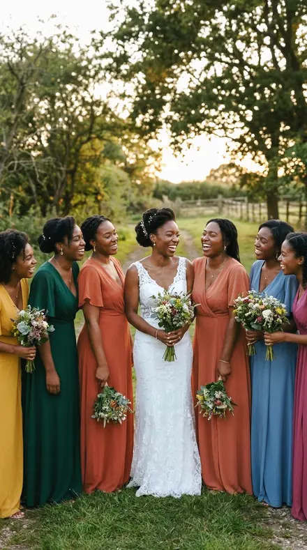 Measured Face applied to Bride laughing