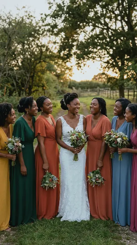 Manhole Ring applied to Bride laughing