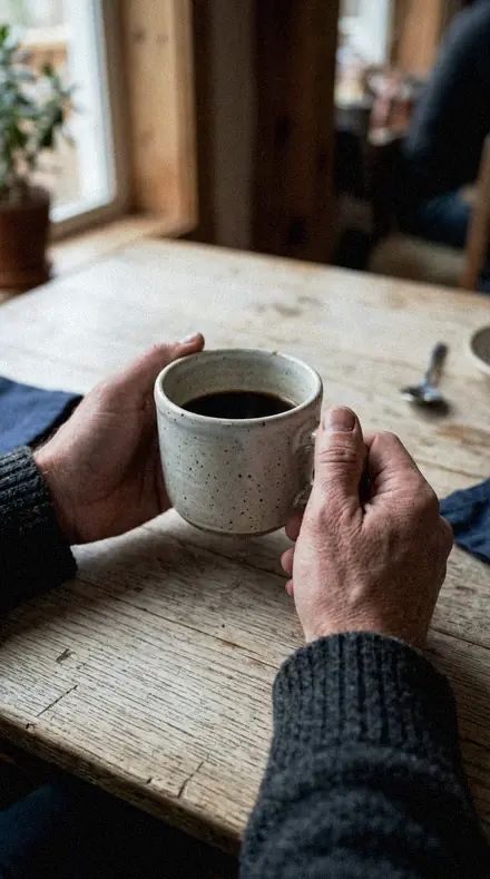 Market Face applied to Hands cup