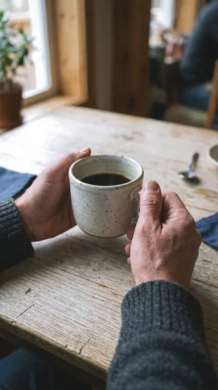 Overhead Sun applied to Hands cup