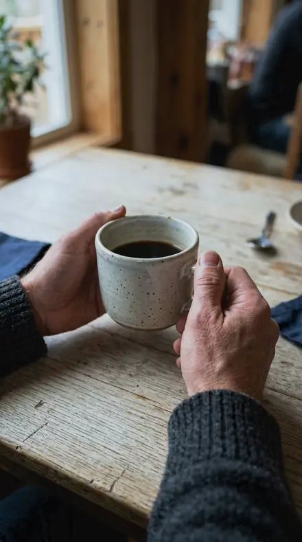 Manhole Ring applied to Hands cup