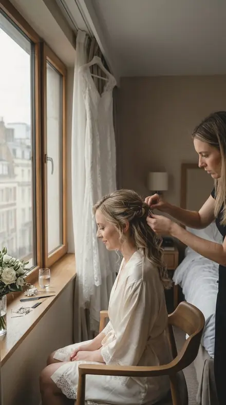 Registration Mark applied to Bridal prep window