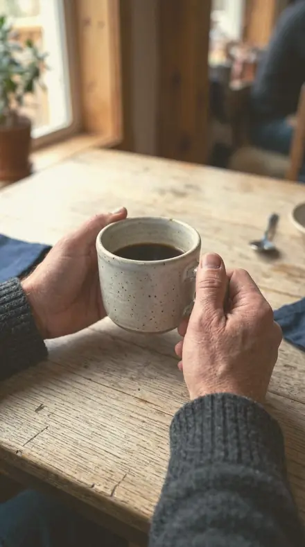Offering Plate applied to Hands cup