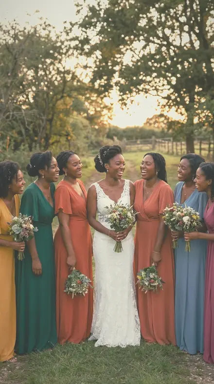 Tea Ring applied to Bride laughing