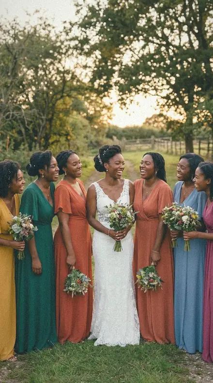 Estuary Calm applied to Bride laughing