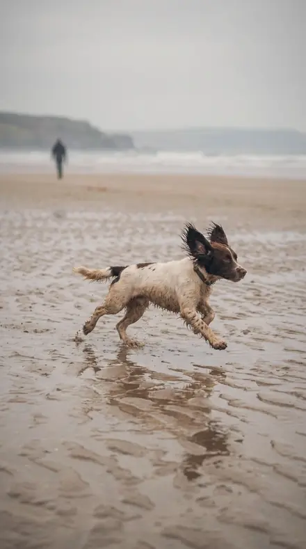 Straw Yard applied to Dog beach run