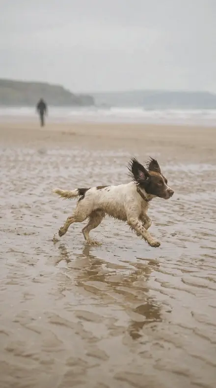 Beaded Curtain applied to Dog beach run