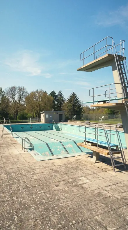 Draining Rack applied to Empty pool