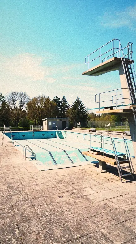 Clear Shade applied to Empty pool