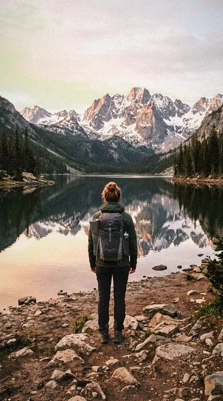 Saddle Pad applied to Mountain lake
