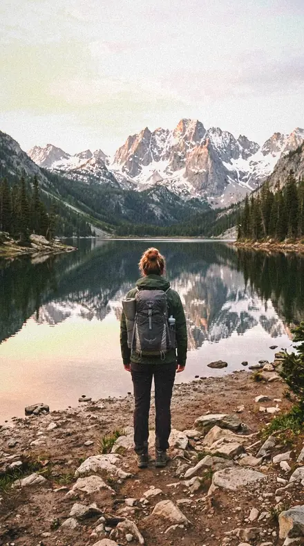Lit Dust applied to Mountain lake