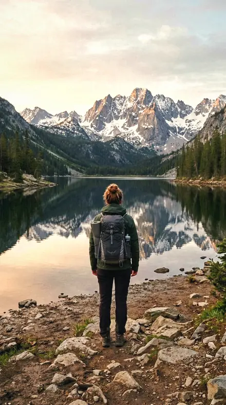 Milk Jug applied to Mountain lake