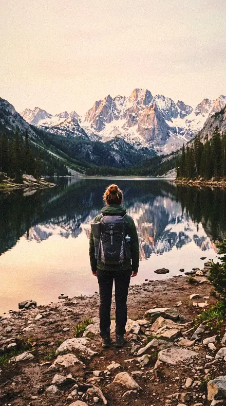 Clear Shade applied to Mountain lake