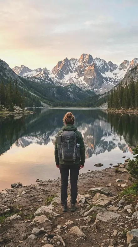 Warp Thread applied to Mountain lake