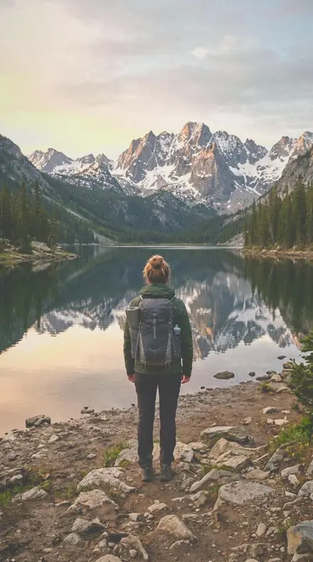After Photos applied to Mountain lake